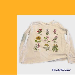 Long Sleeve flower tee
